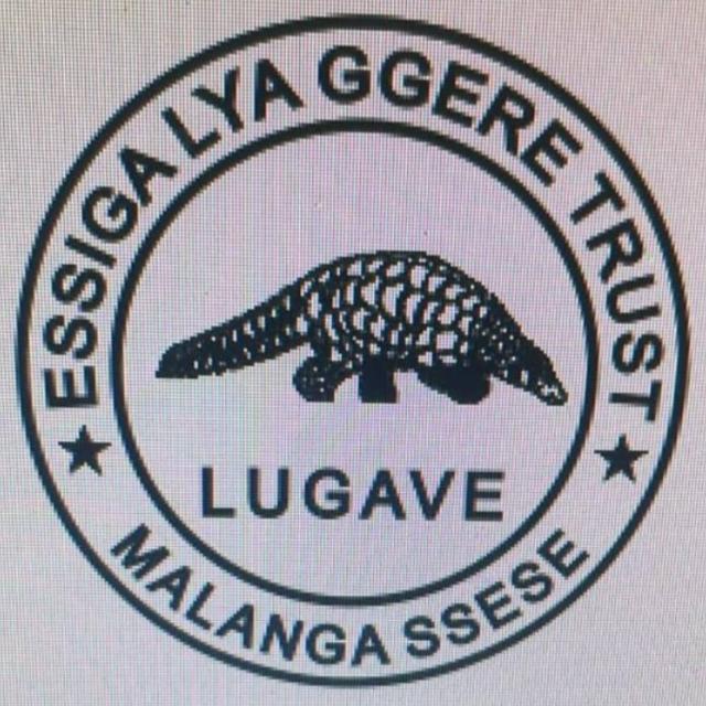 Essiga lya Ggere Trust crest — the Lugave (pangolin) totem